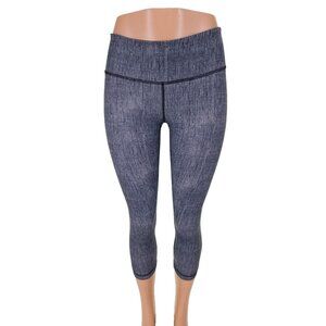 Lululemon Wunder Under Crop *Full-On Luxtreme 4 Burlap Texture Black Dune